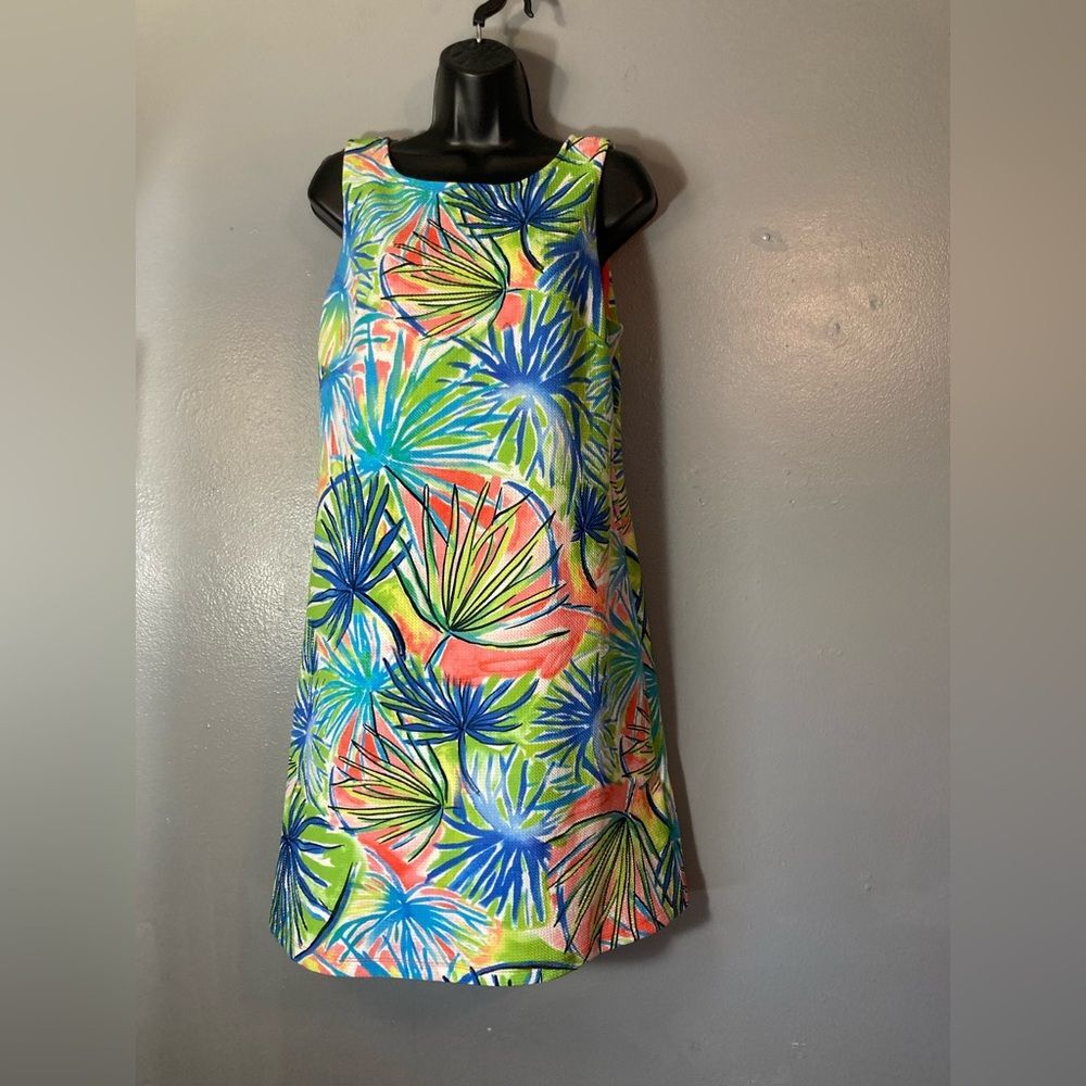Ronni Nicole Colorful Tropical Sleeveless Dress